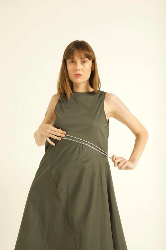 TWO-WAY ZIPPER DRESS - dash and dot dash and dot