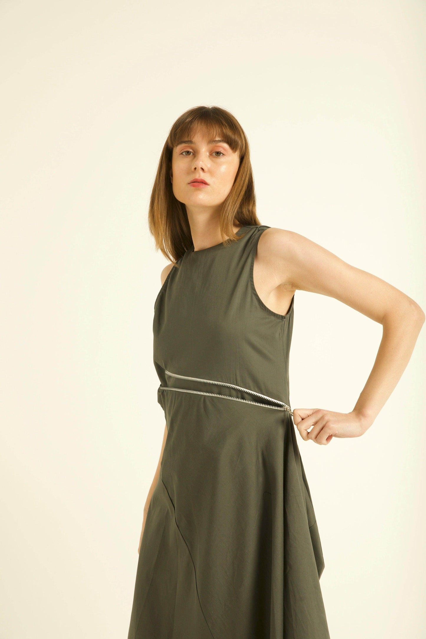 TWO-WAY ZIPPER DRESS - dash and dot