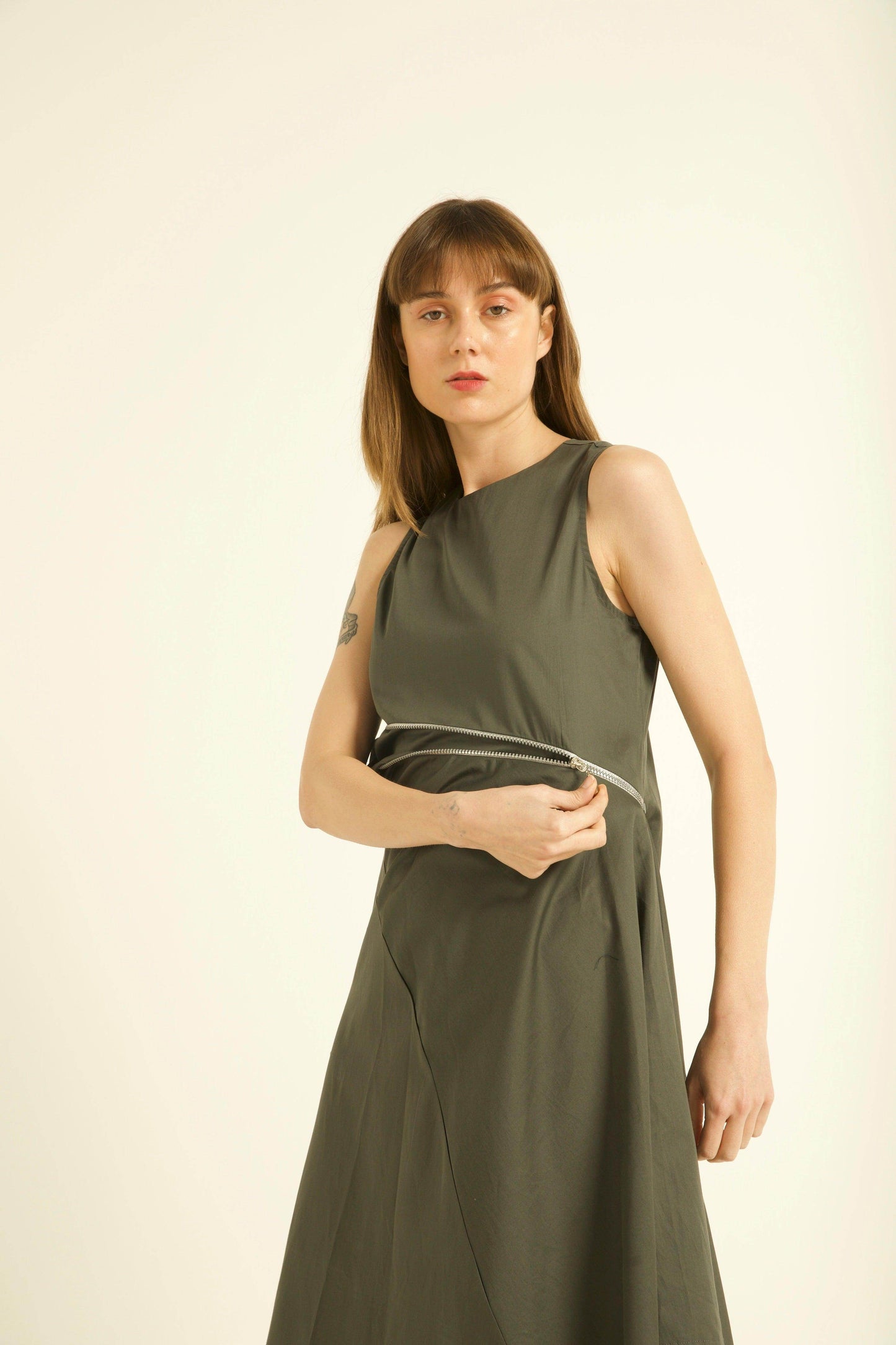 TWO-WAY ZIPPER DRESS - dash and dot