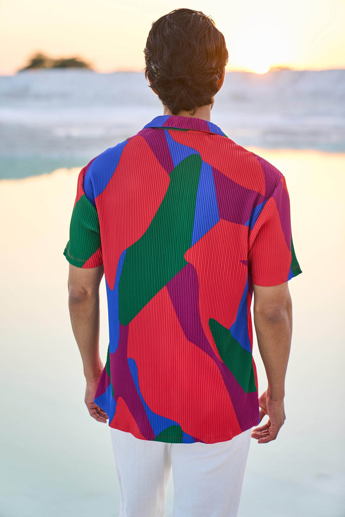 ABSTRACT PLEAT SHIRT - dash and dot dash and dot