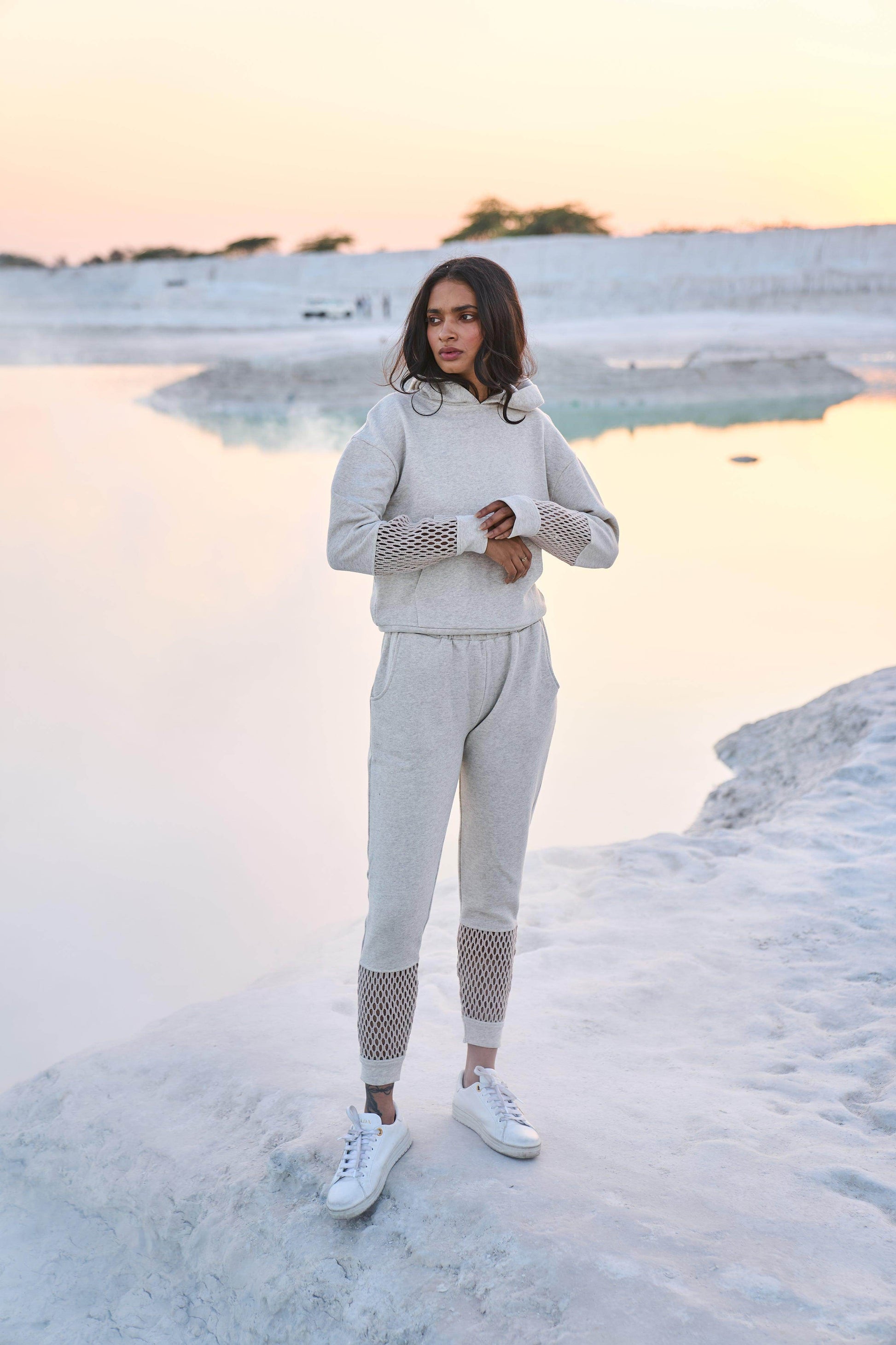 MESH CUFF JOGGER - dash and dot