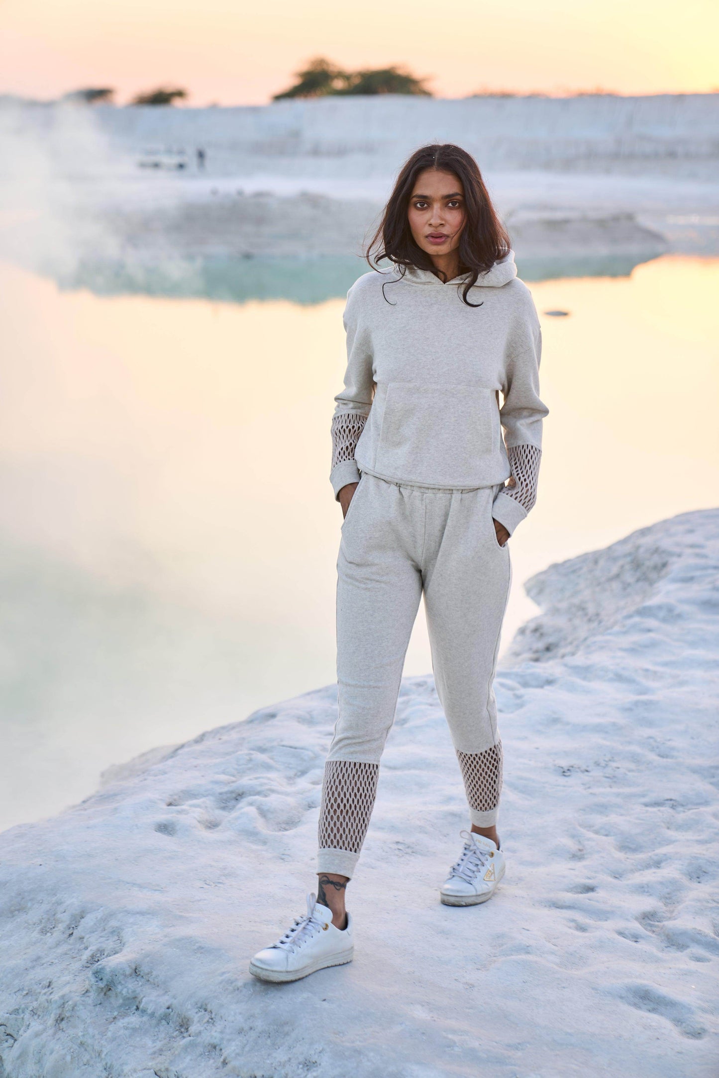 MESH CUFF JOGGER - dash and dot