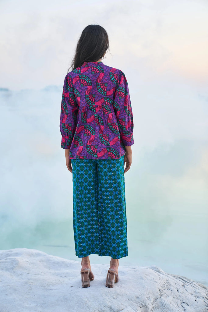 TOUB BLOCK TOP - dash and dot dash and dot