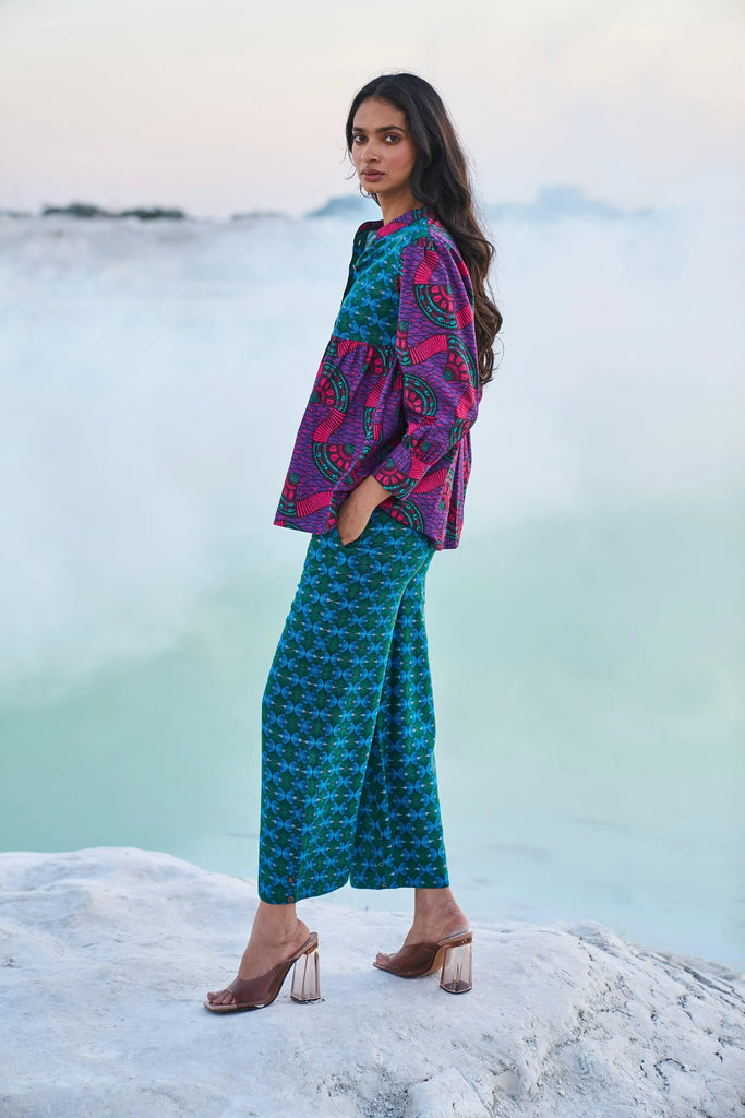 TOUB BLOCK TOP - dash and dot dash and dot