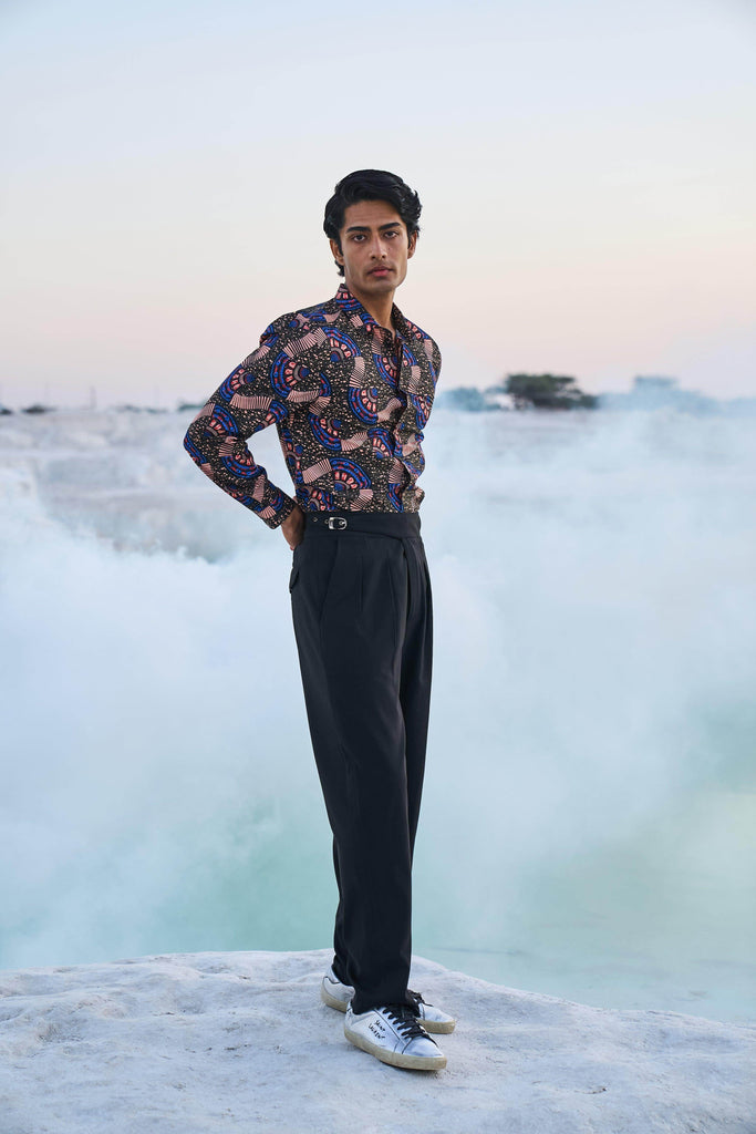 NOTCH PANT - dash and dot dash and dot