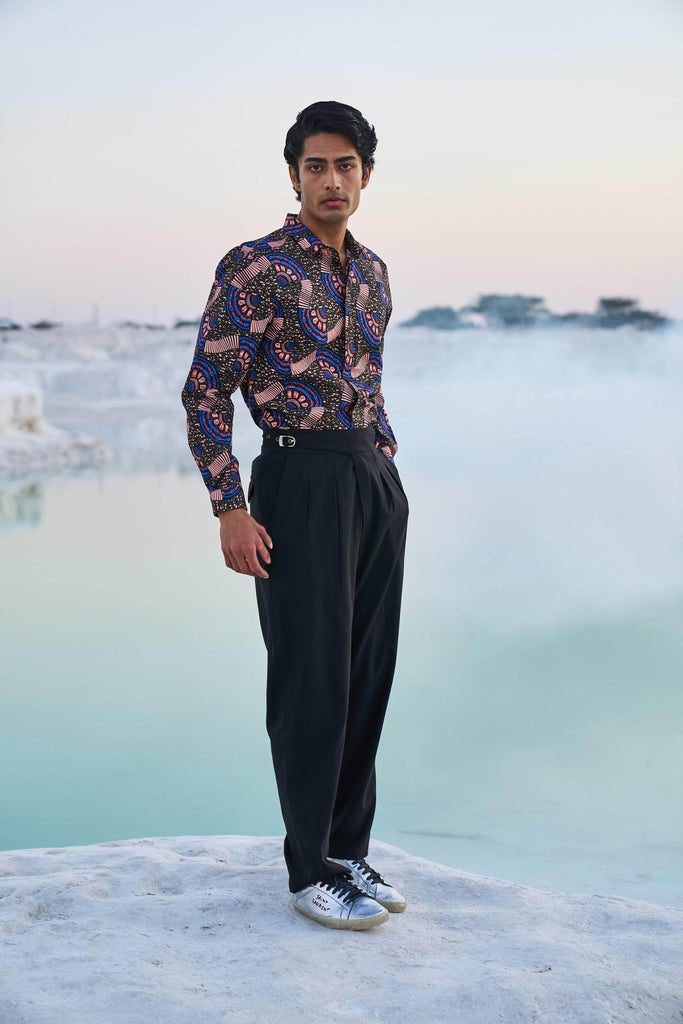 NOTCH PANT - dash and dot dash and dot