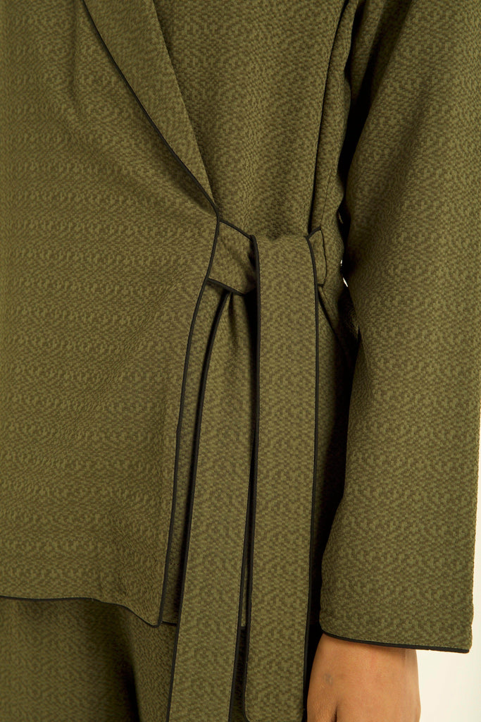 OLIVE GREEN SIDE TIE TOP - dash and dot dash and dot