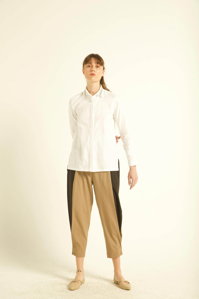 SAFETY PIN COLLAR SHIRT - dash and dot dash and dot