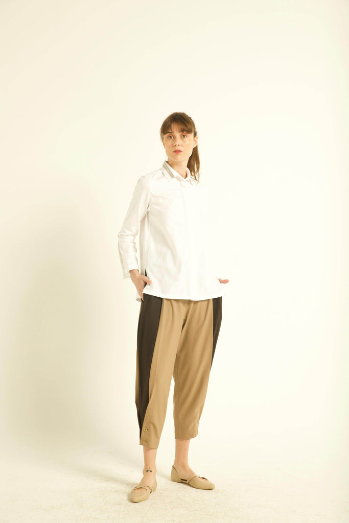 SAFETY PIN COLLAR SHIRT - dash and dot dash and dot