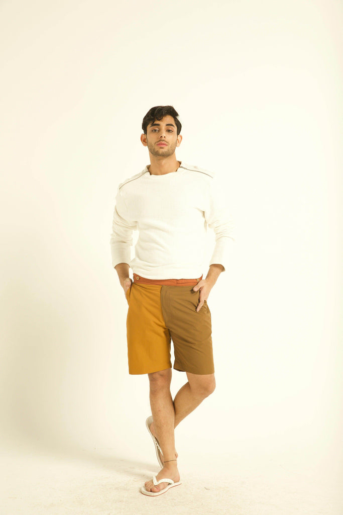 COLOUR BLOCKED SWIM SHORTS - dash and dot dash and dot