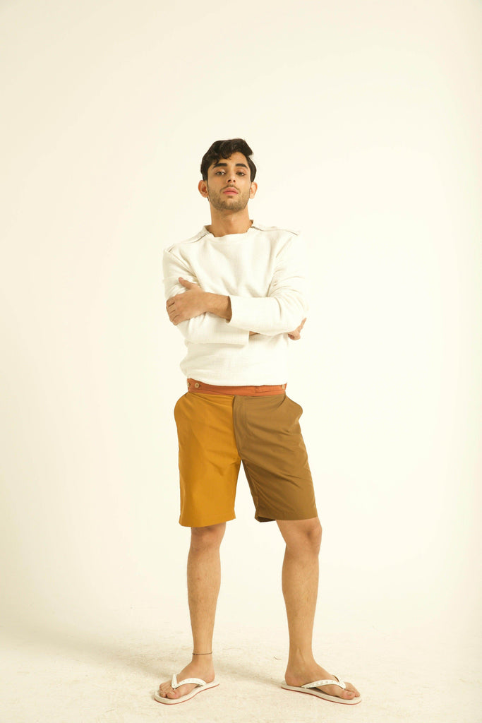 COLOUR BLOCKED SWIM SHORTS - dash and dot dash and dot