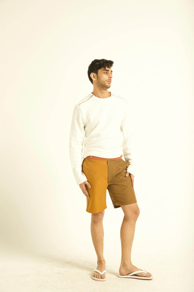 COLOUR BLOCKED SWIM SHORTS - dash and dot dash and dot