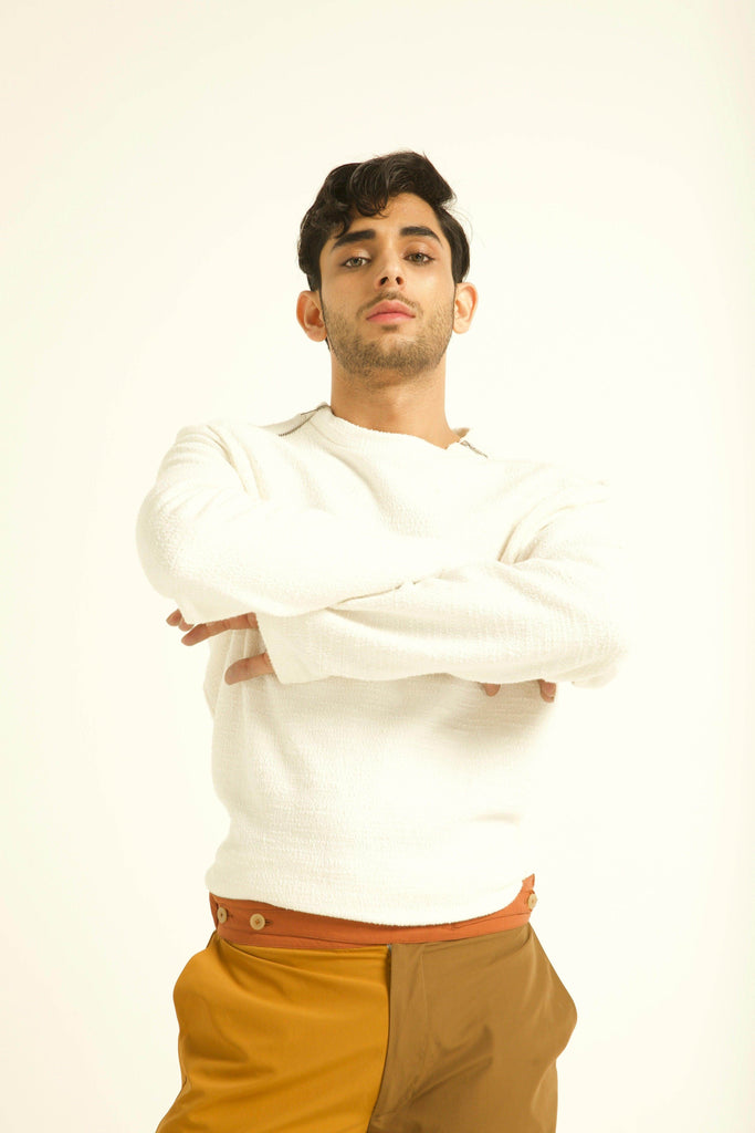 SHOULDER ZIP SWEAT - dash and dot dash and dot