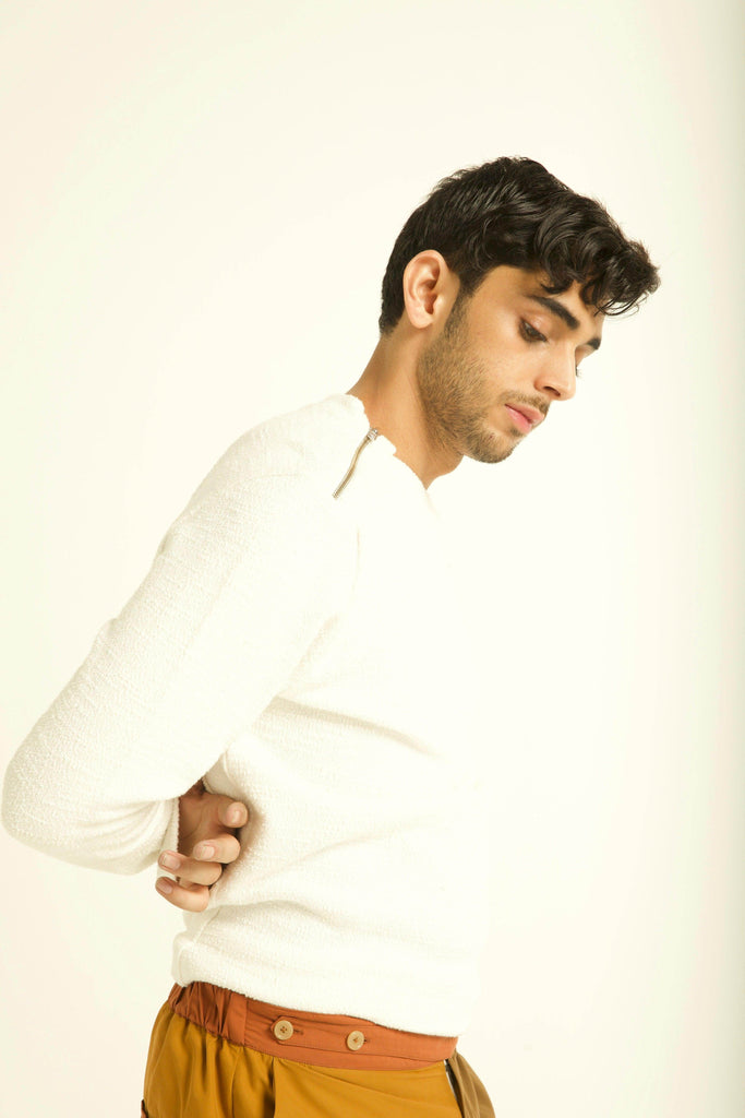 SHOULDER ZIP SWEAT - dash and dot dash and dot