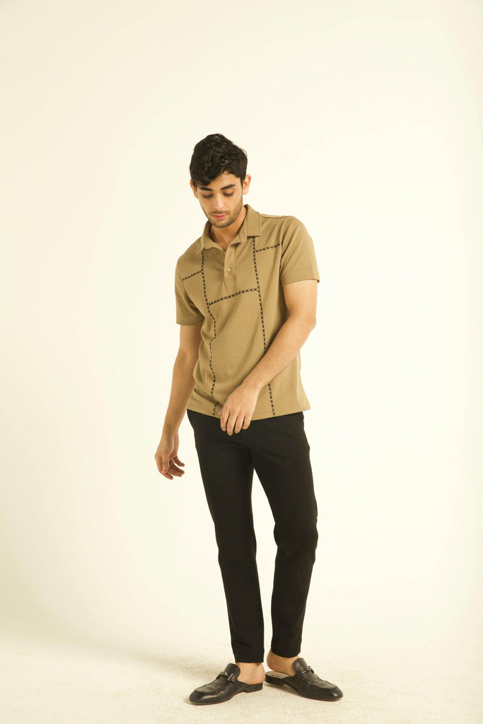 CROSS STITCH POLO - dash and dot dash and dot