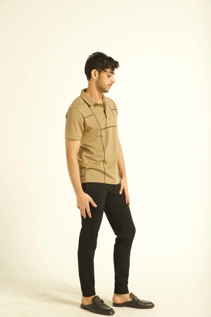 CROSS STITCH POLO - dash and dot dash and dot