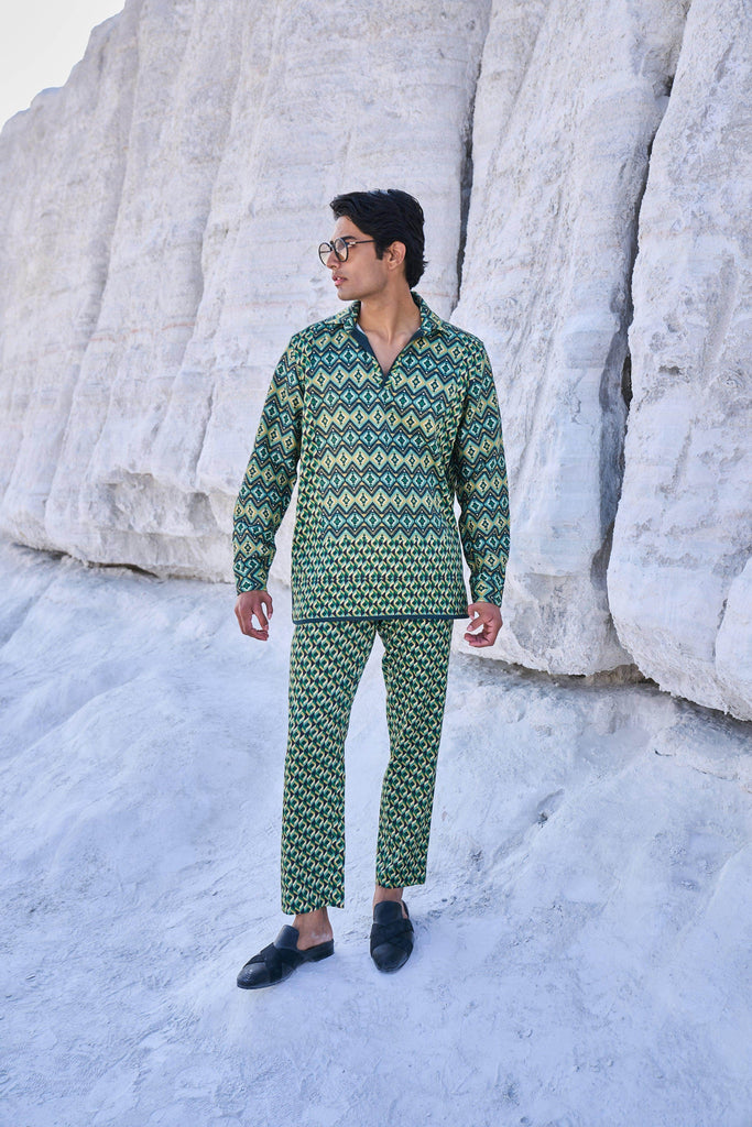 DECO POPOVER PANT - dash and dot dash and dot