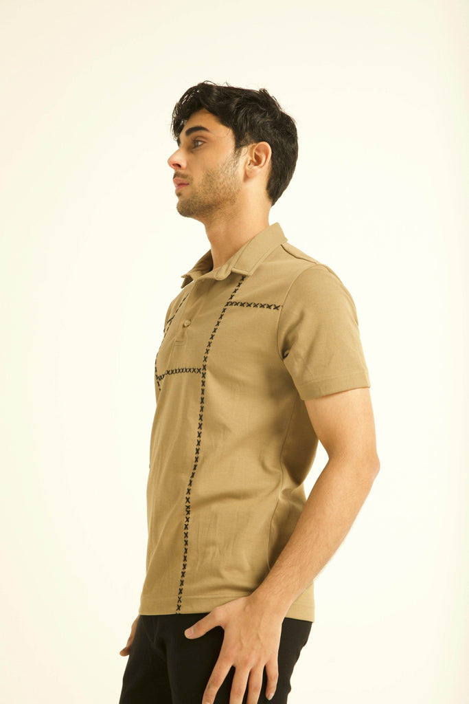 CROSS STITCH POLO - dash and dot dash and dot