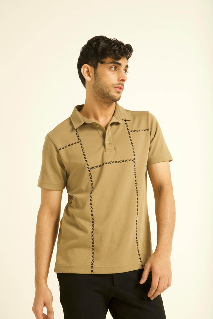 CROSS STITCH POLO - dash and dot dash and dot