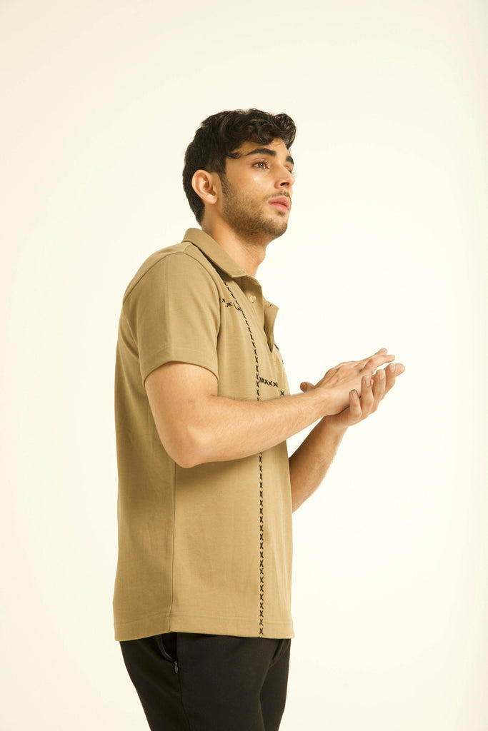 CROSS STITCH POLO - dash and dot dash and dot