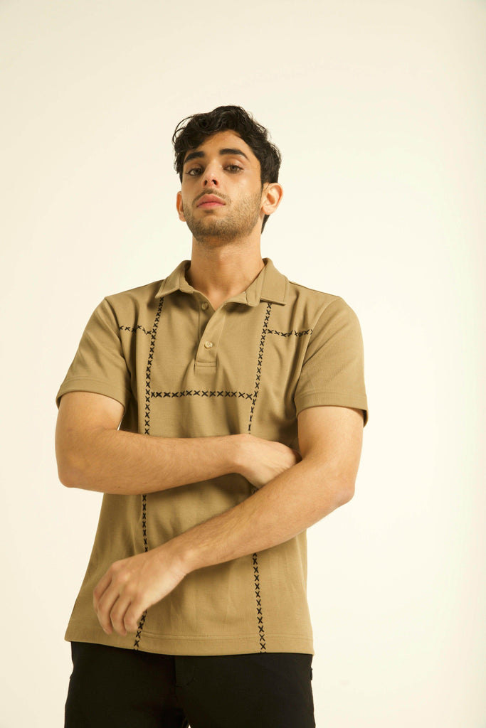 CROSS STITCH POLO - dash and dot dash and dot