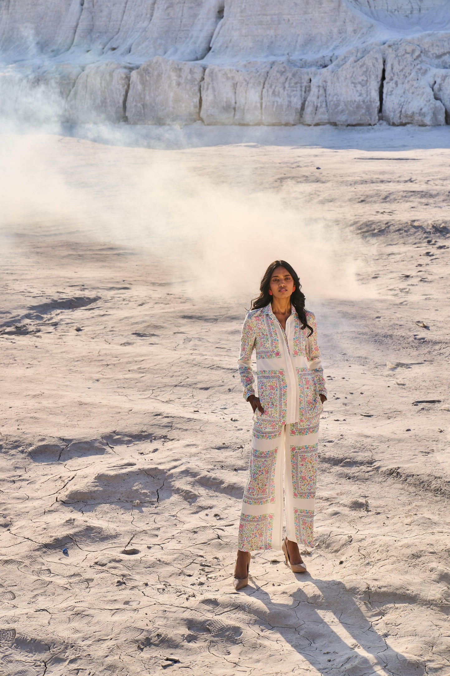 PASTEL SHAWL PRINT SHIRT - dash and dot