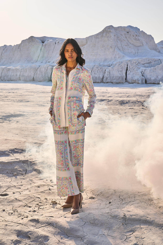 PASTEL SHAWL PRINT PANT - dash and dot dash and dot