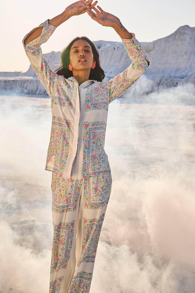 PASTEL SHAWL PRINT SHIRT - dash and dot dash and dot