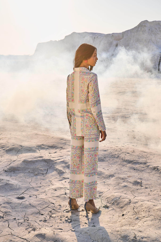 PASTEL SHAWL PRINT PANT - dash and dot dash and dot