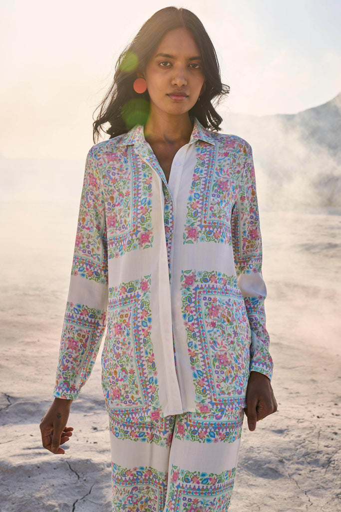 PASTEL SHAWL PRINT SHIRT - dash and dot dash and dot