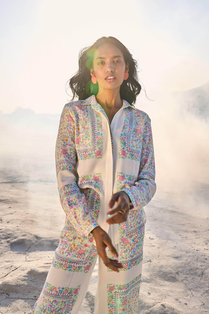 PASTEL SHAWL PRINT SHIRT - dash and dot dash and dot