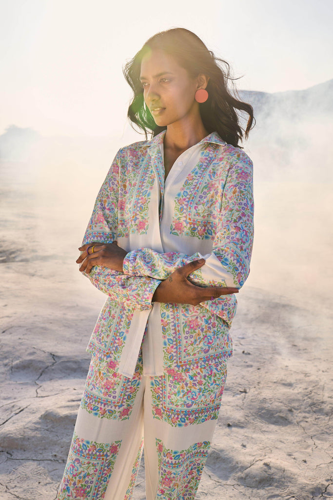 PASTEL SHAWL PRINT PANT - dash and dot dash and dot