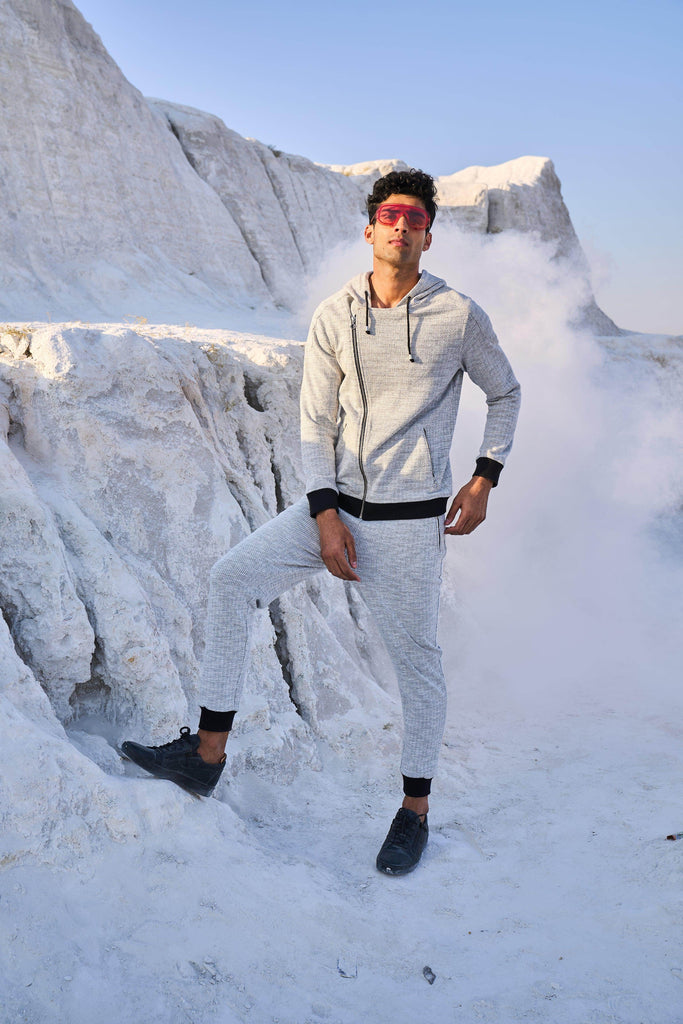 SLANT ZIP HOODIE - dash and dot dash and dot