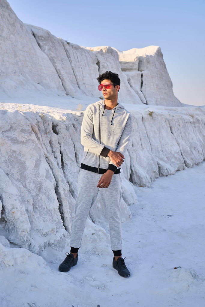 SLANT ZIP HOODIE - dash and dot dash and dot