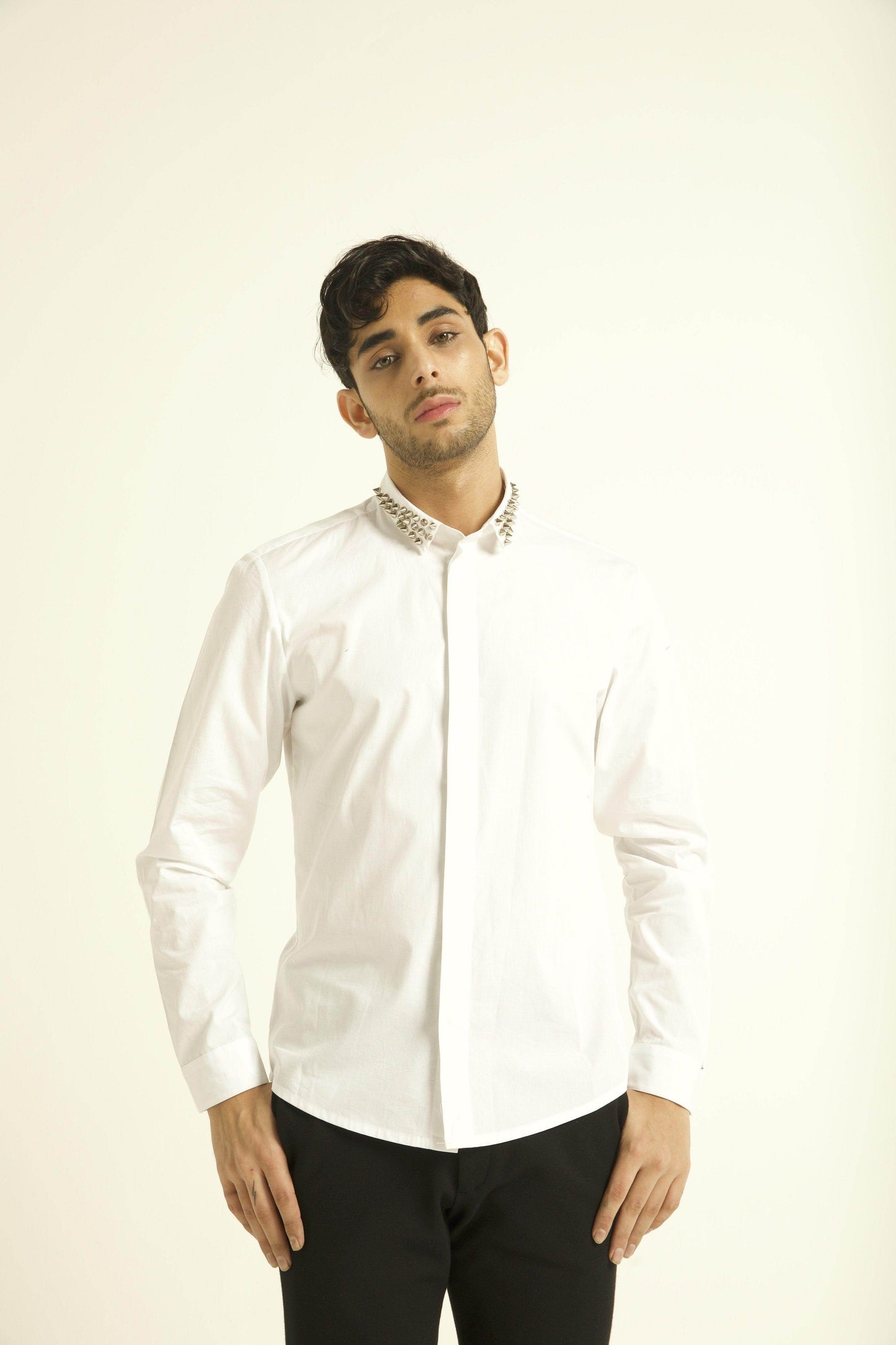 STUD COLLAR SHIRT - dash and dot