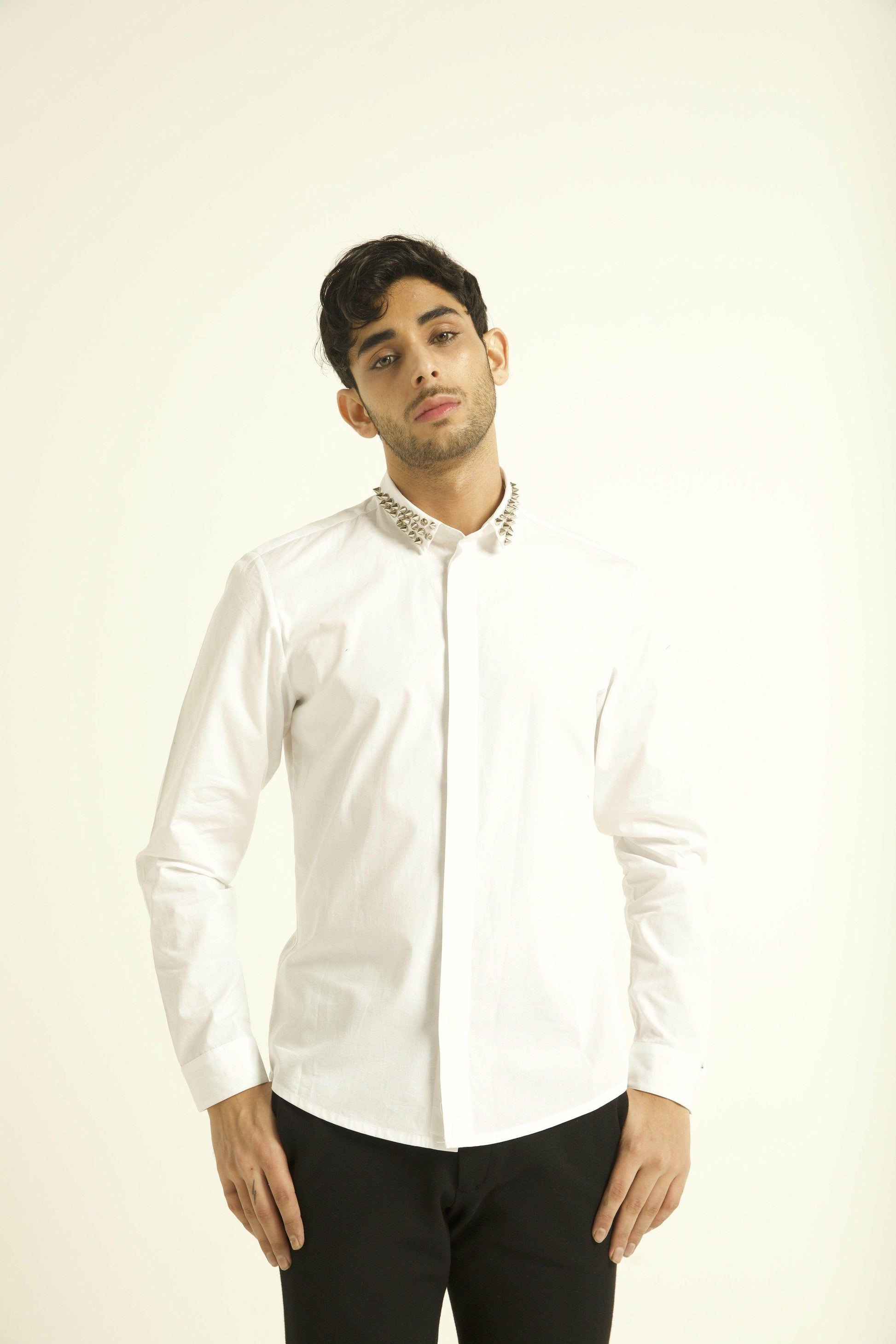 STUD COLLAR SHIRT - dash and dot