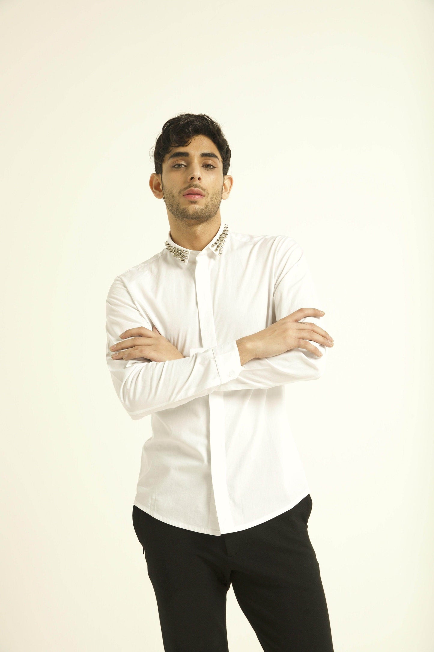 STUD COLLAR SHIRT - dash and dot