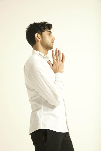 STUD COLLAR SHIRT - dash and dot