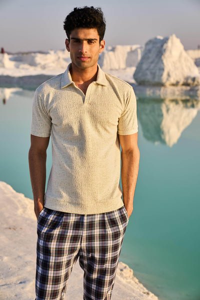 JACQUARD POLO - dash and dot