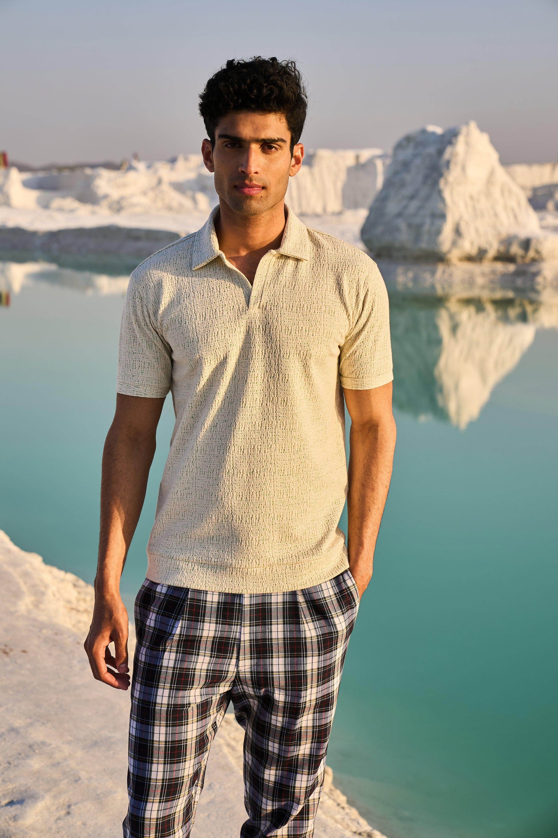 JACQUARD POLO - dash and dot