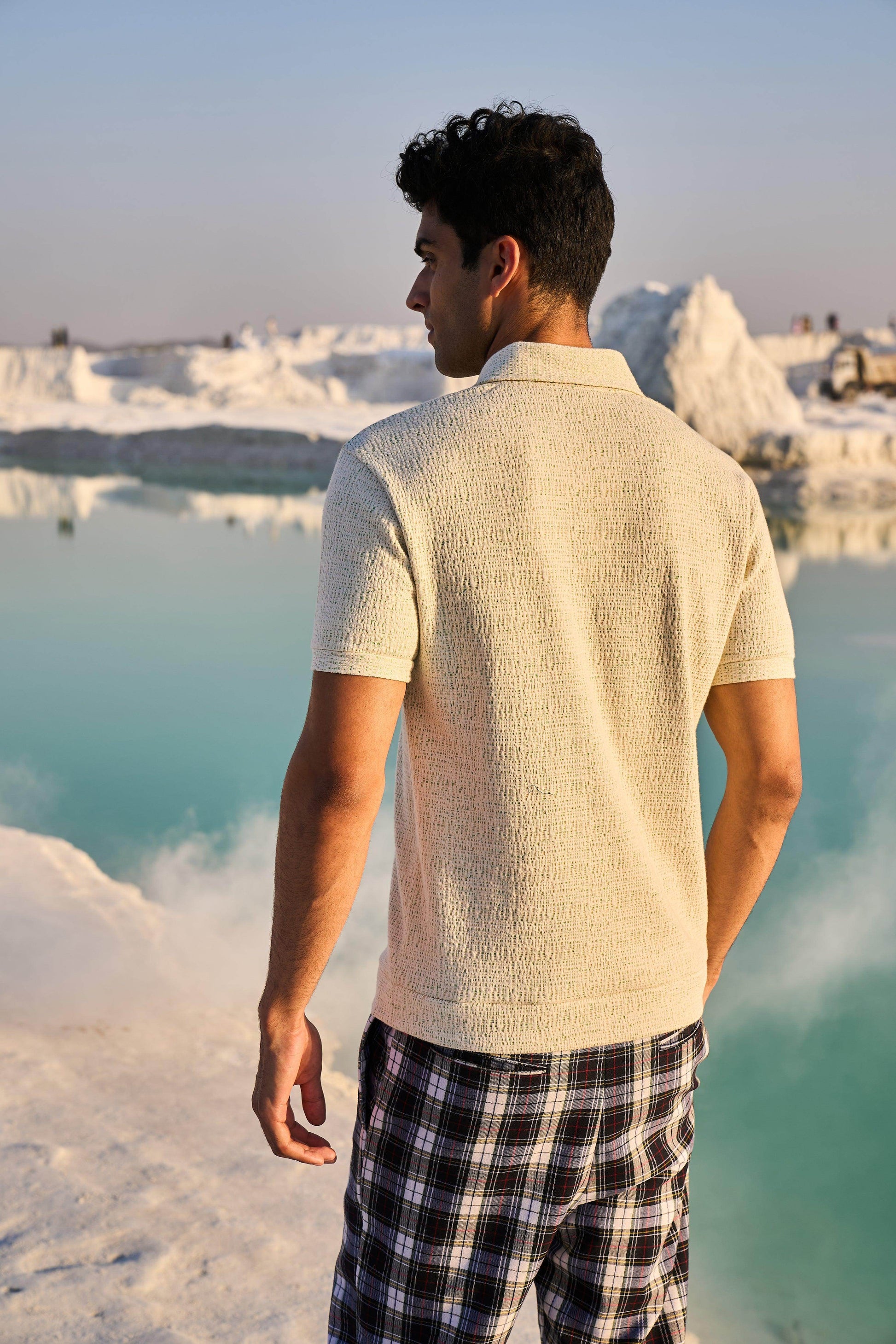 JACQUARD POLO - dash and dot