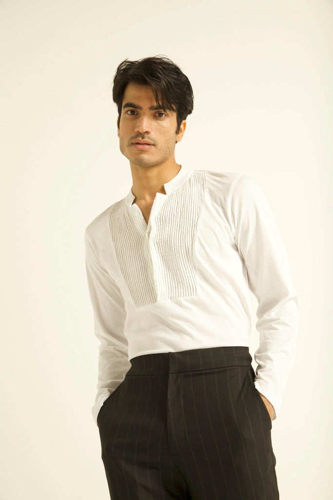 PINTUCK POLO - dash and dot dash and dot