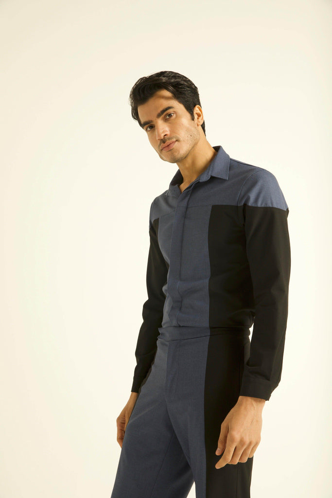 COLOUR BLOCK SHIRT - dash and dot dash and dot