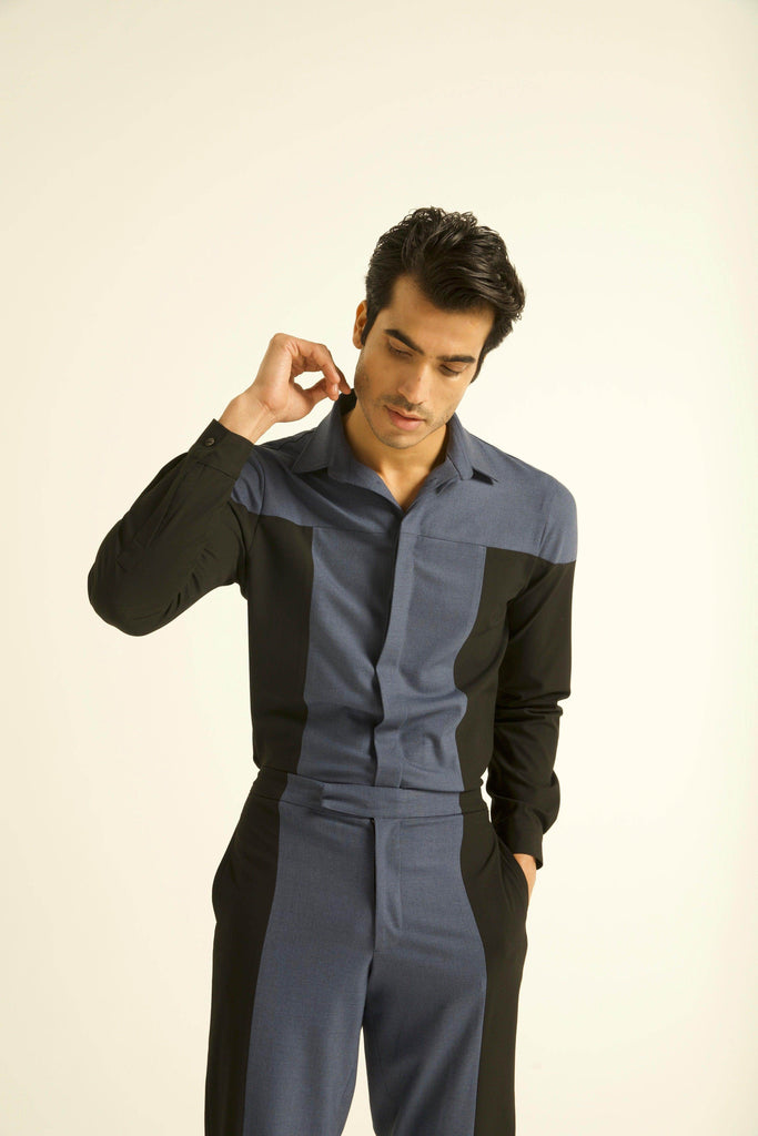 COLOUR BLOCK SHIRT - dash and dot dash and dot