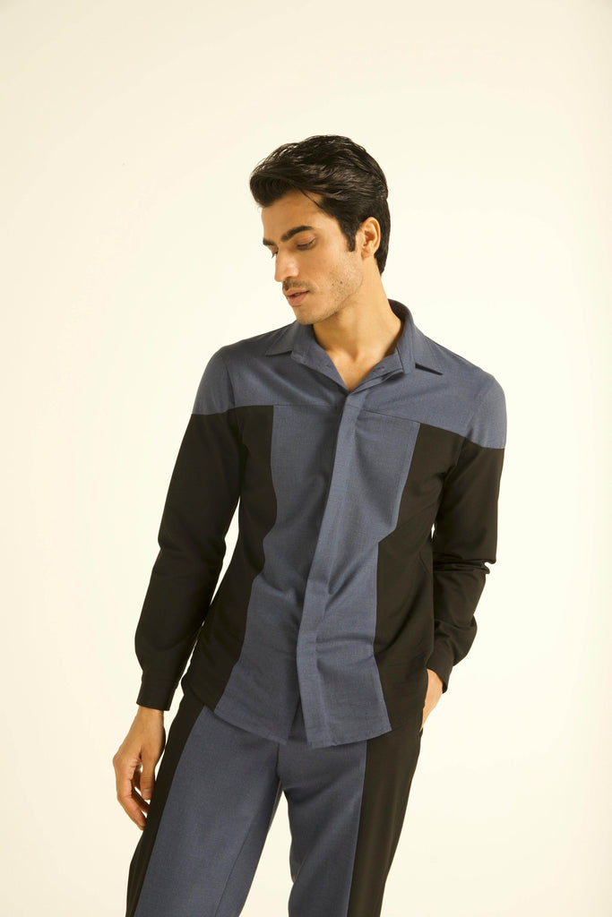 COLOUR BLOCK SHIRT - dash and dot dash and dot