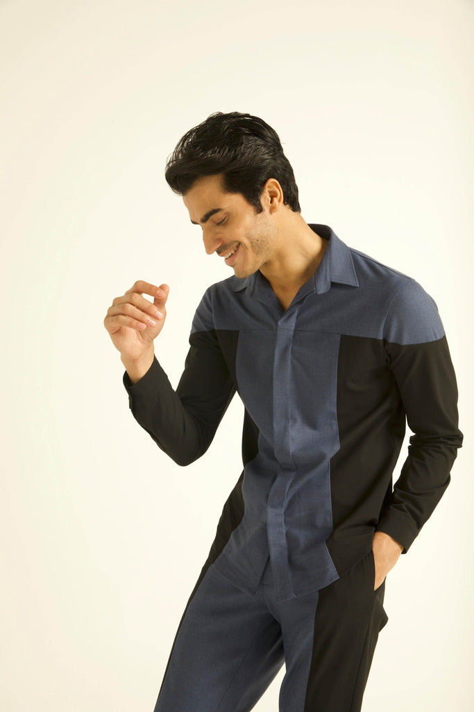 COLOUR BLOCK SHIRT - dash and dot dash and dot