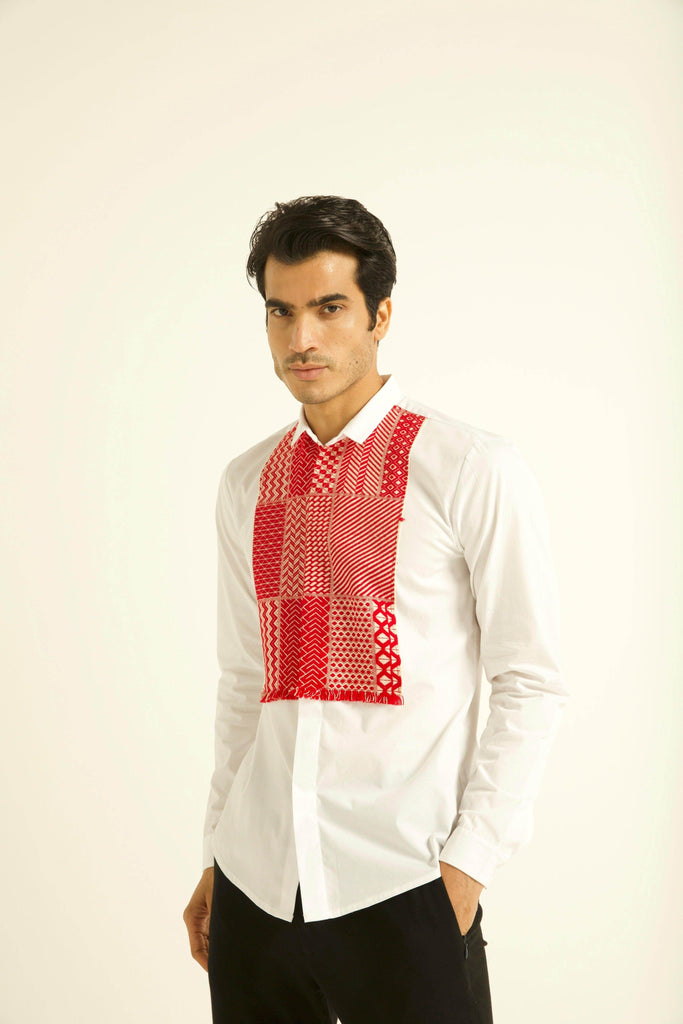 JACQUARD BIB SHIRT - dash and dot dash and dot