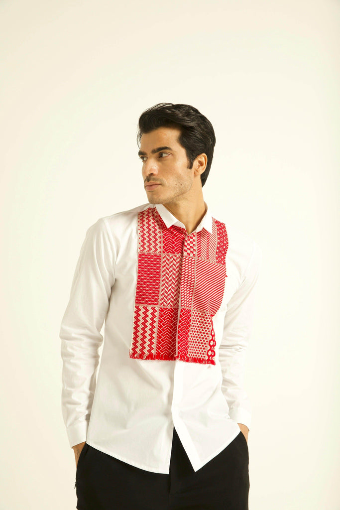 JACQUARD BIB SHIRT - dash and dot dash and dot