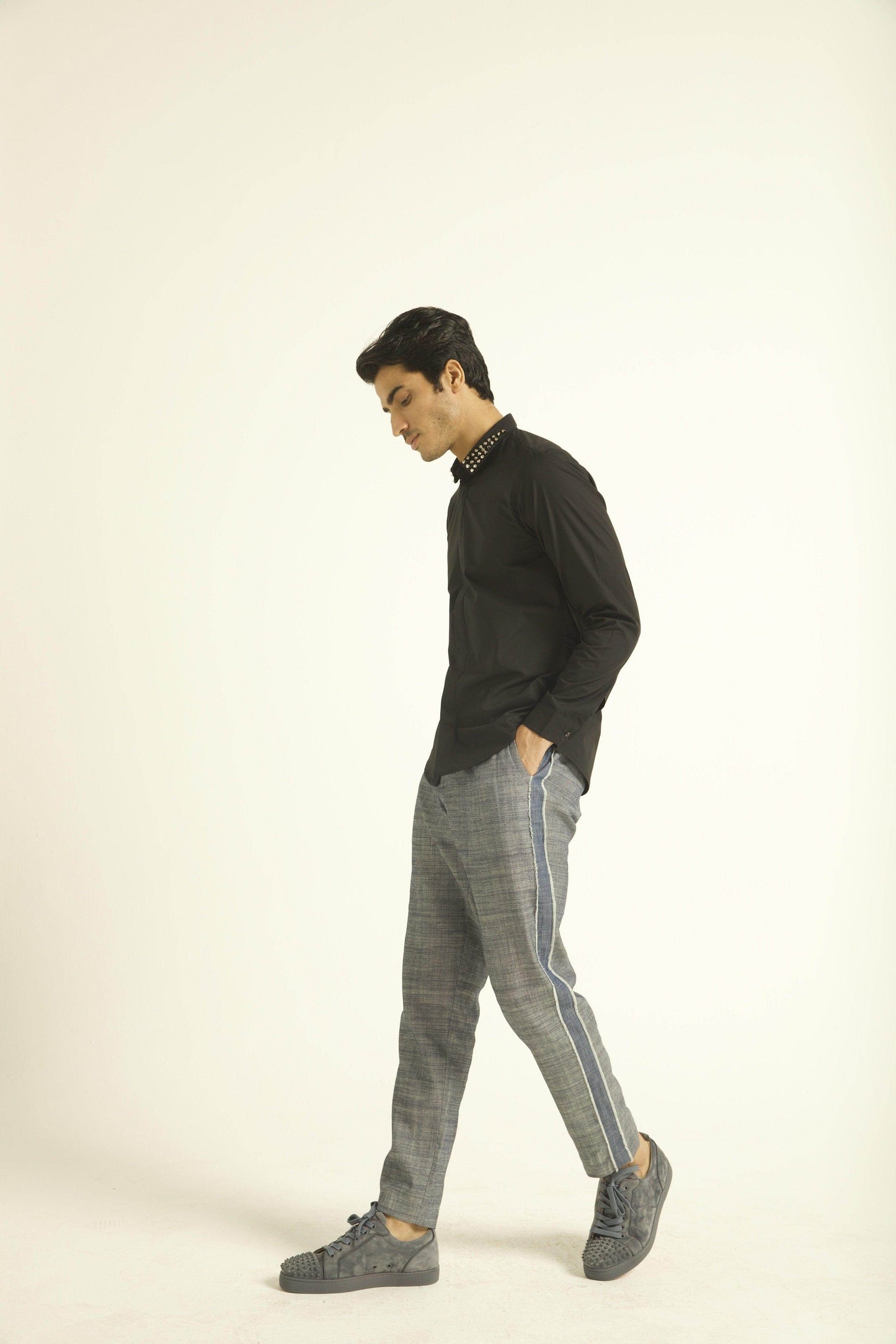 STUD COLLAR SHIRT - dash and dot