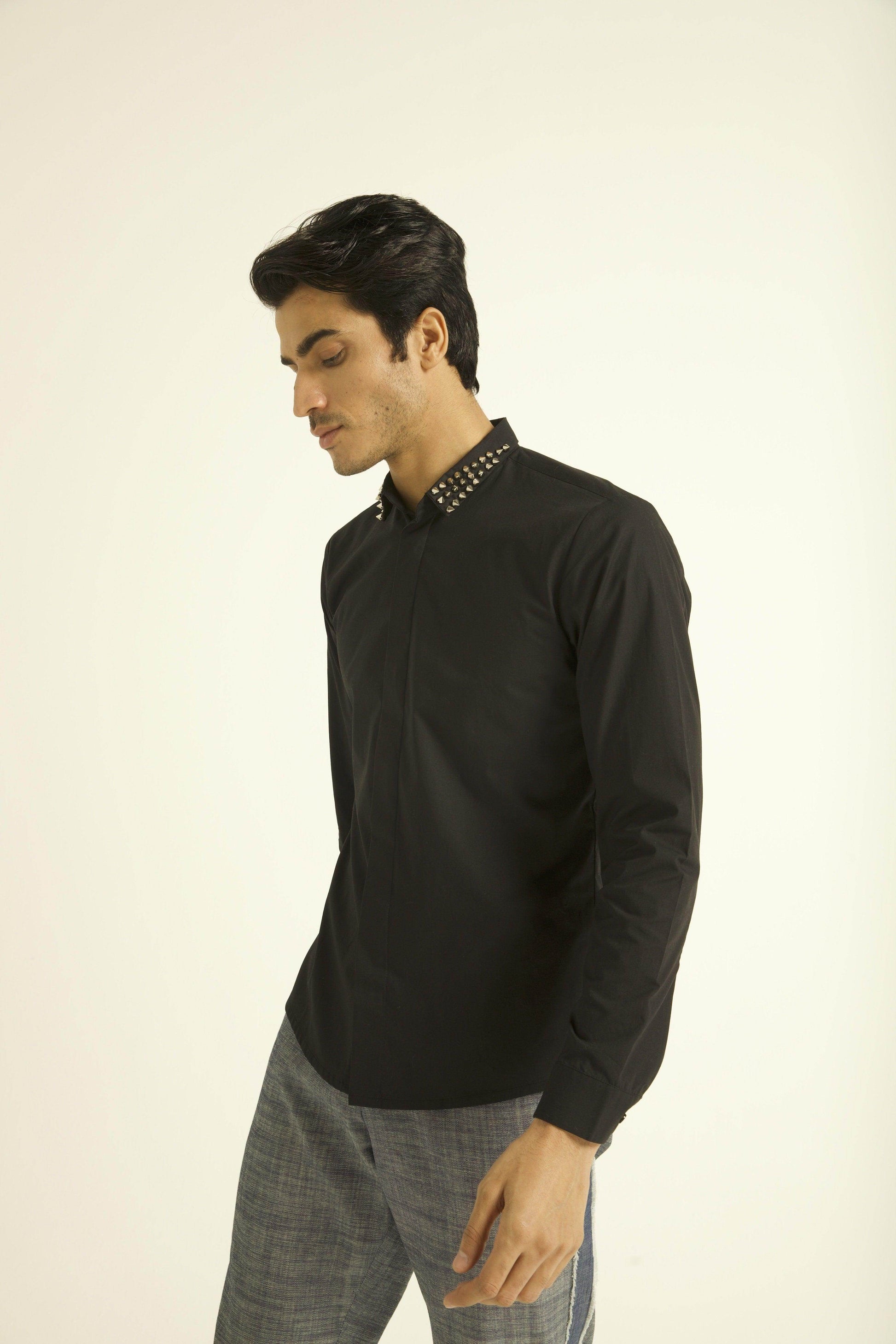 STUD COLLAR SHIRT - dash and dot